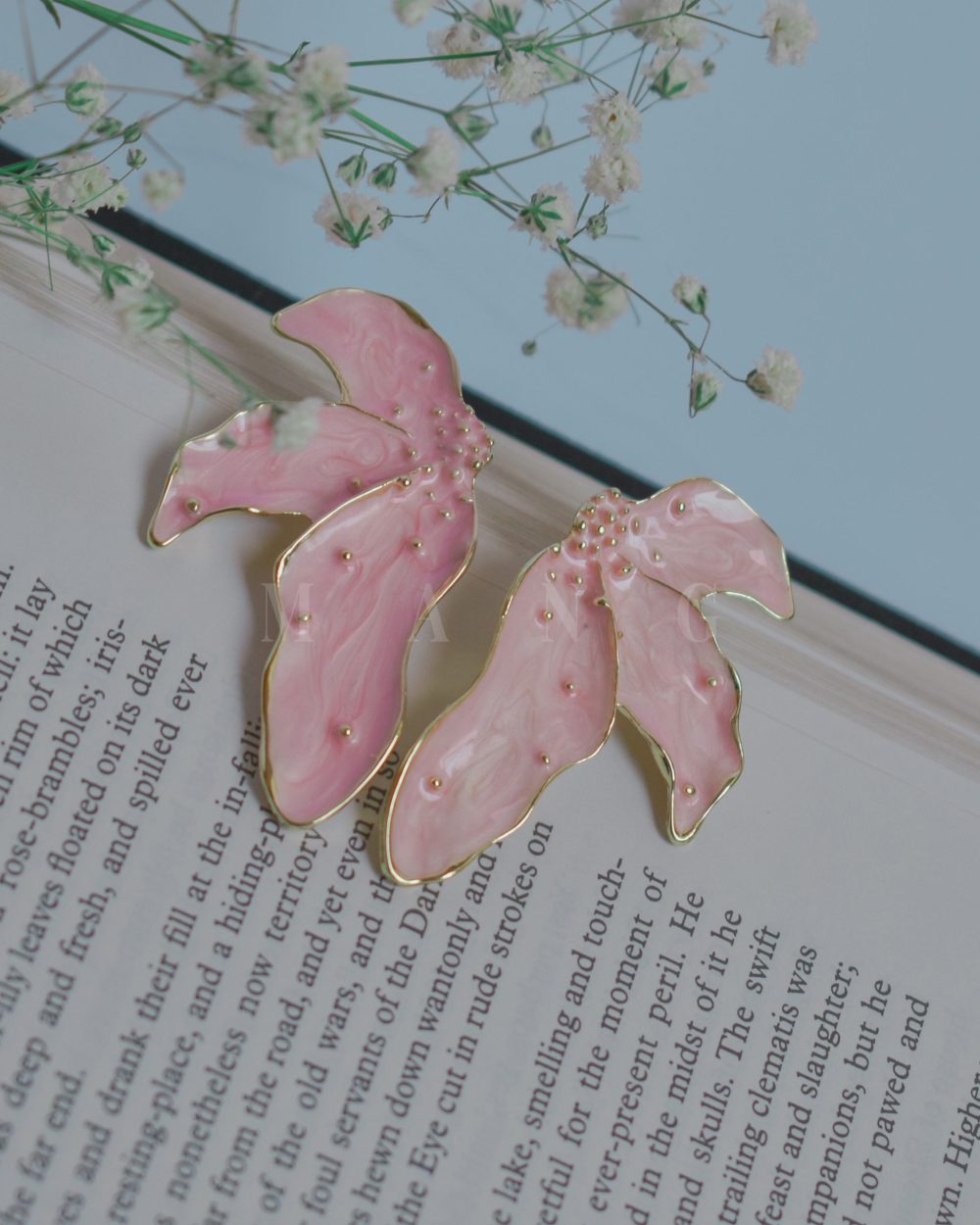 گوشواره میناکاری طرح گل