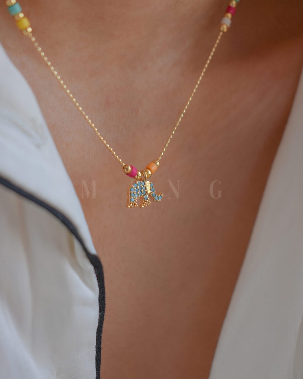 گردنبند طرح فیل