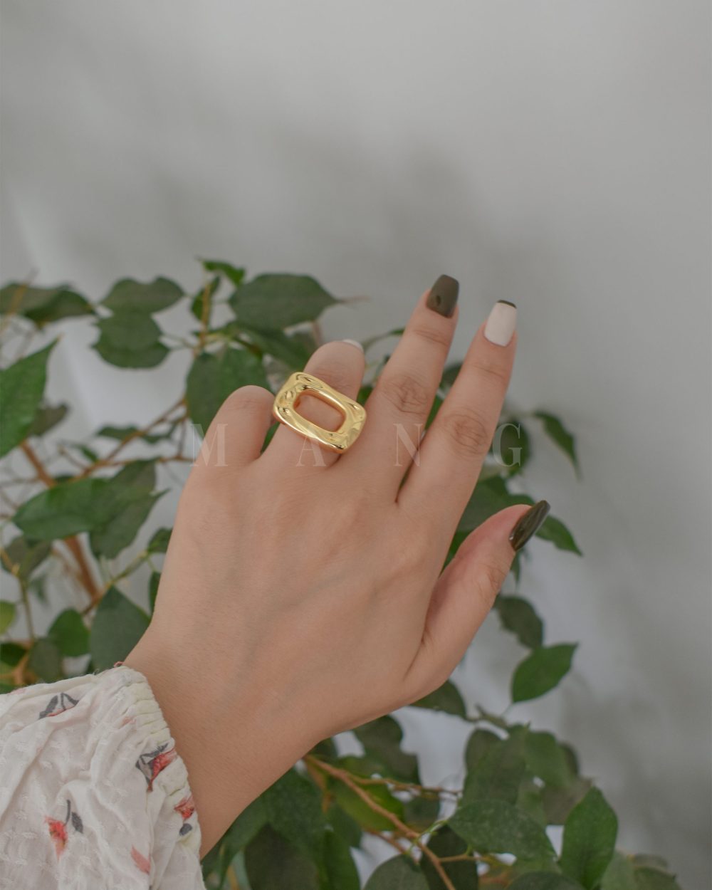 انگشتر مستطیل توخالی