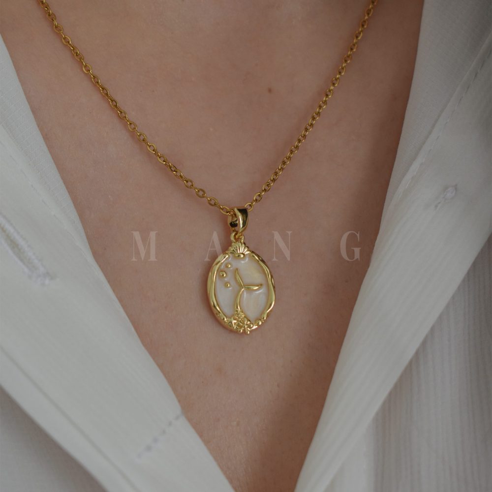 گردنبند وال طلایی