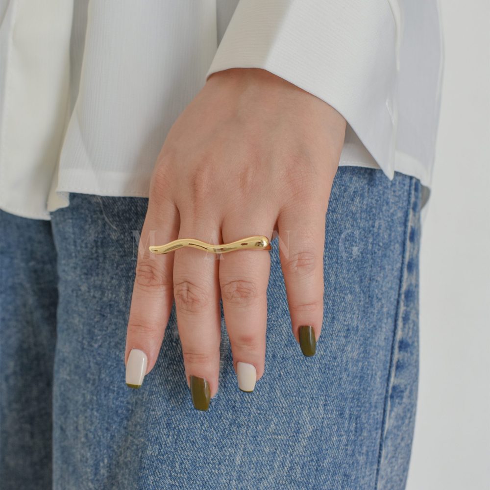 انگشتر طرح موج