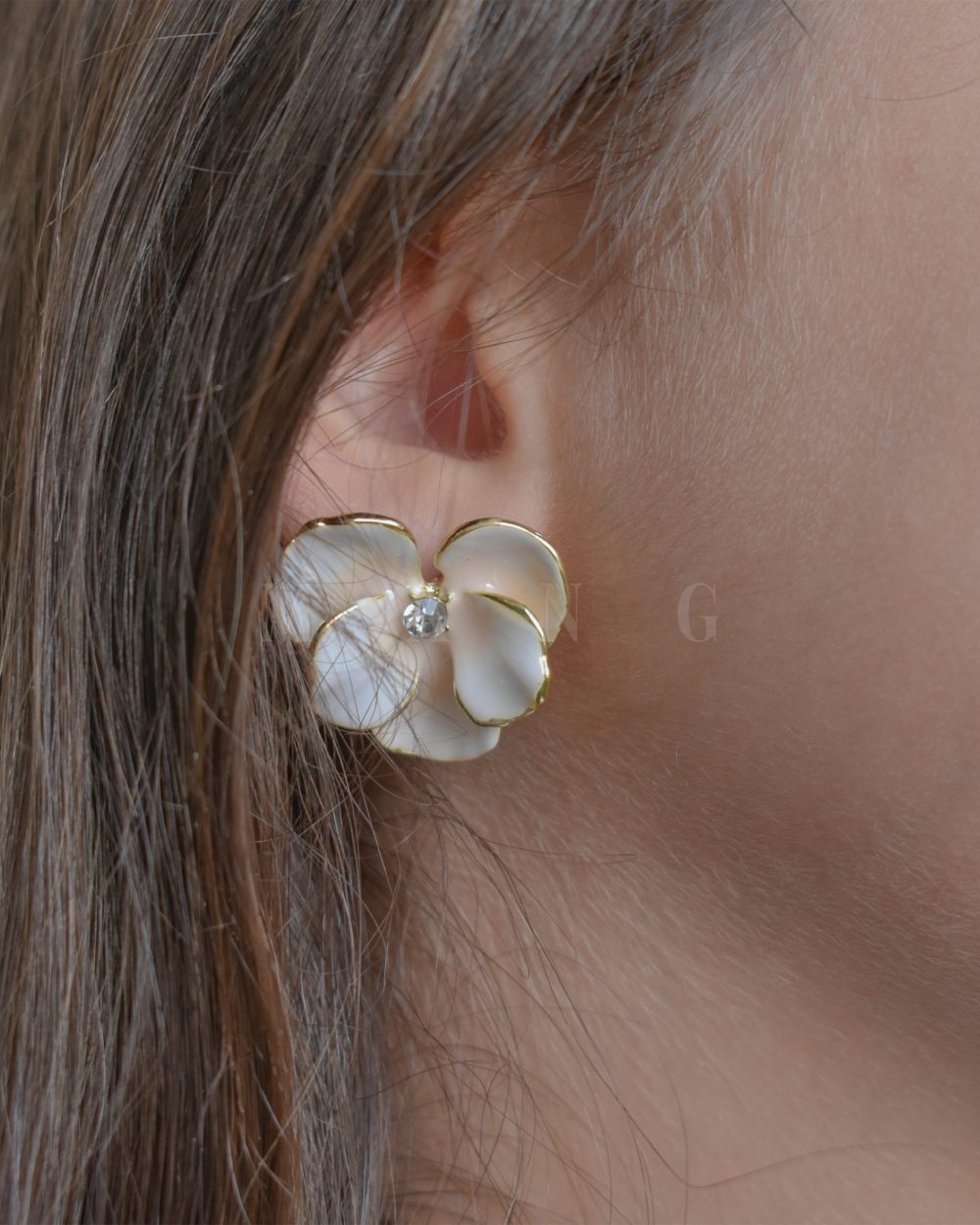 گوشواره طرح گل گلبهی