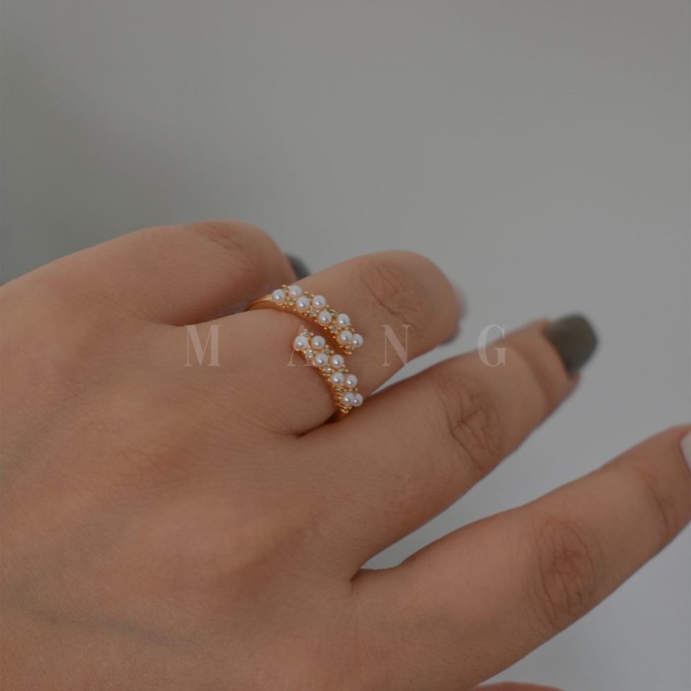 انگشتر مروارید ردیفی