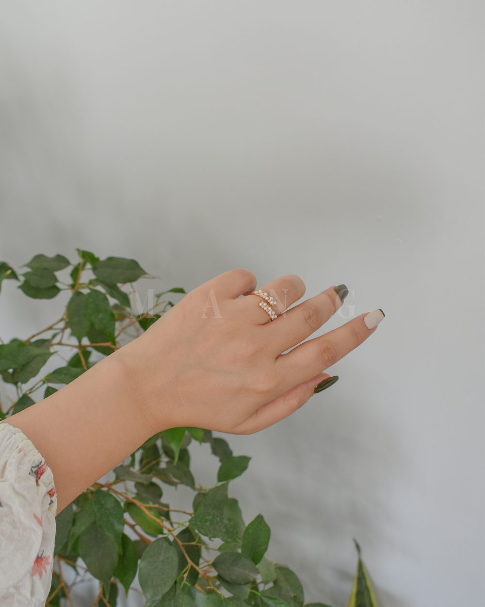 انگشتر مروارید ردیفی