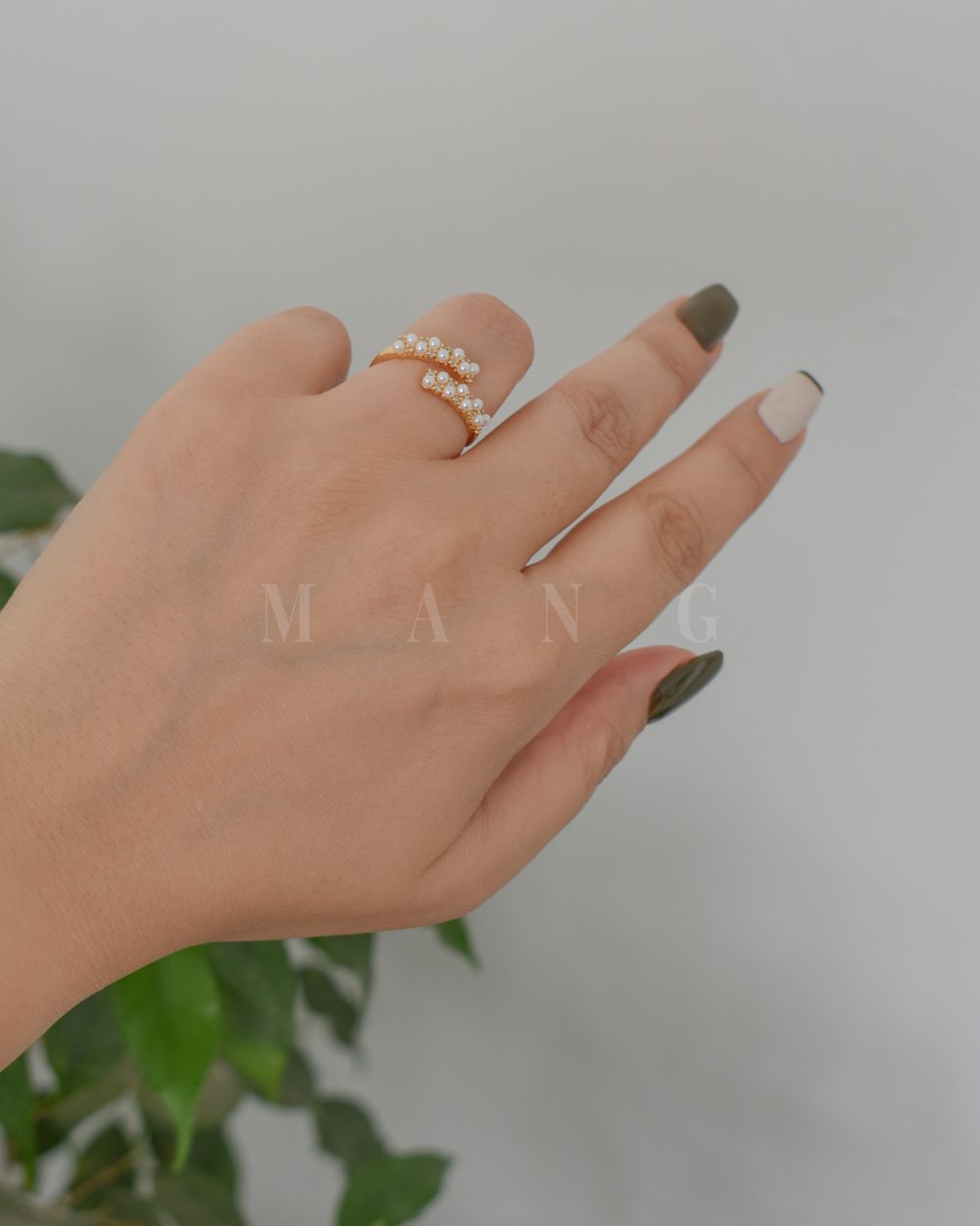 انگشتر مروارید ردیفی