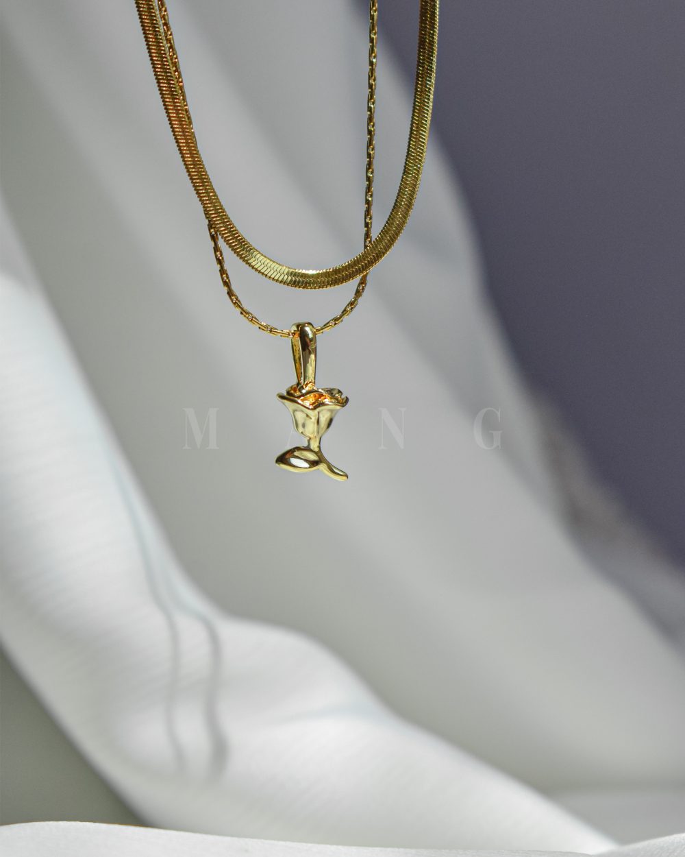 گردنبند دولاین رز