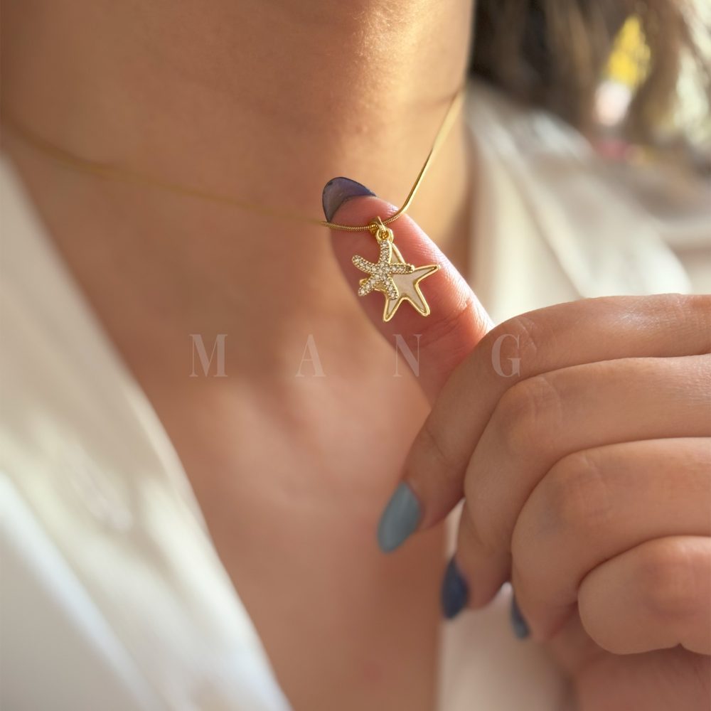 گردنبند ستاره دریایی – حس آرامش دریا روی پوستت