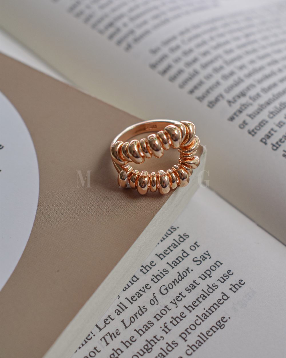 انگشتر هارمونی – آبکاری رادیوم، فری سایز