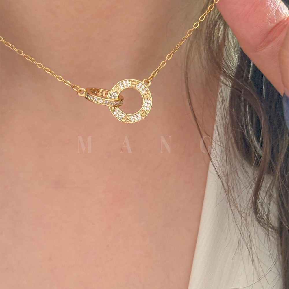 گردنبند کارتیه طلایی – استیل درجه یک، ضدحساسیت و بدون تغییر رنگ