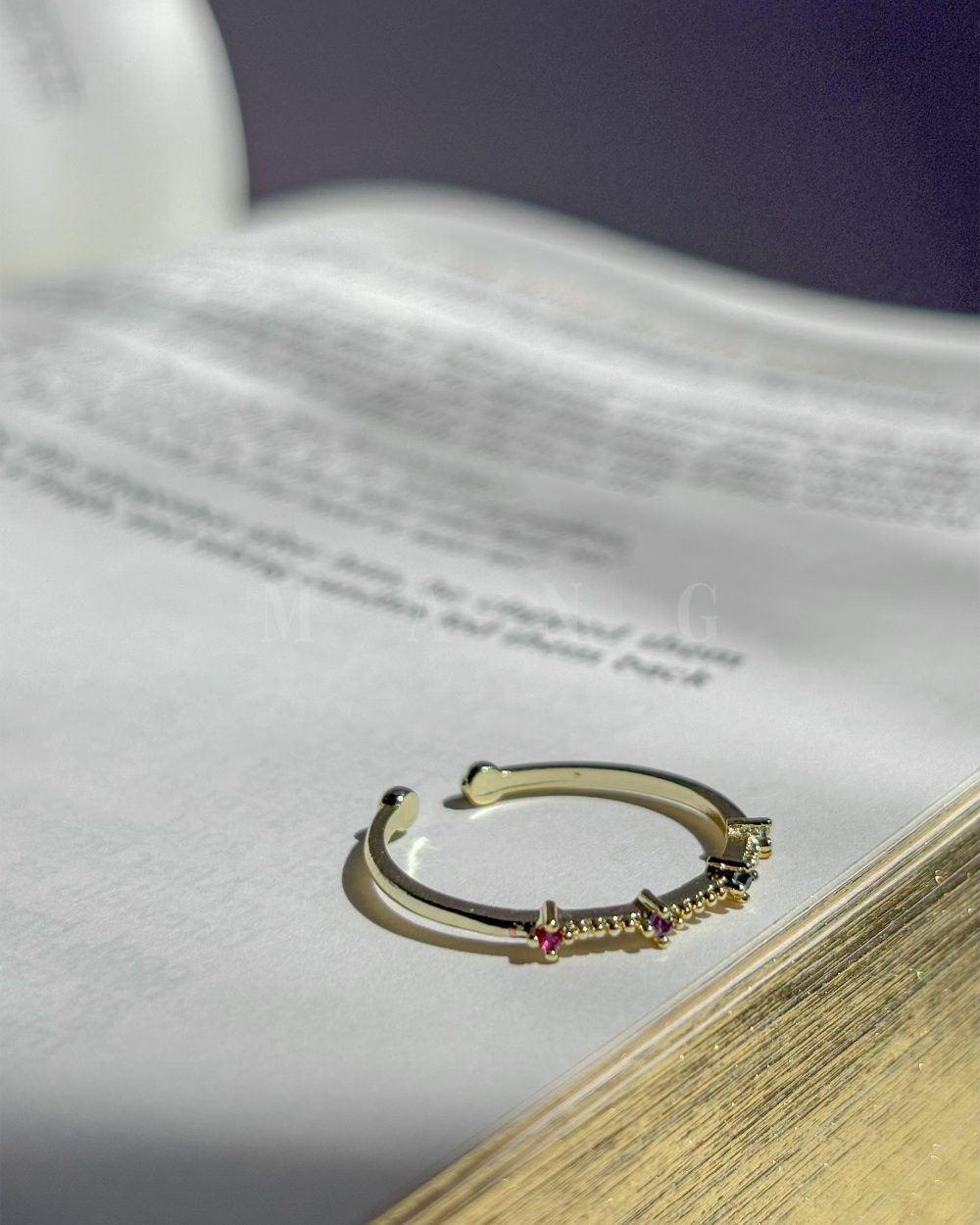 انگشتر نگین – آبکاری رادیوم درجه یک