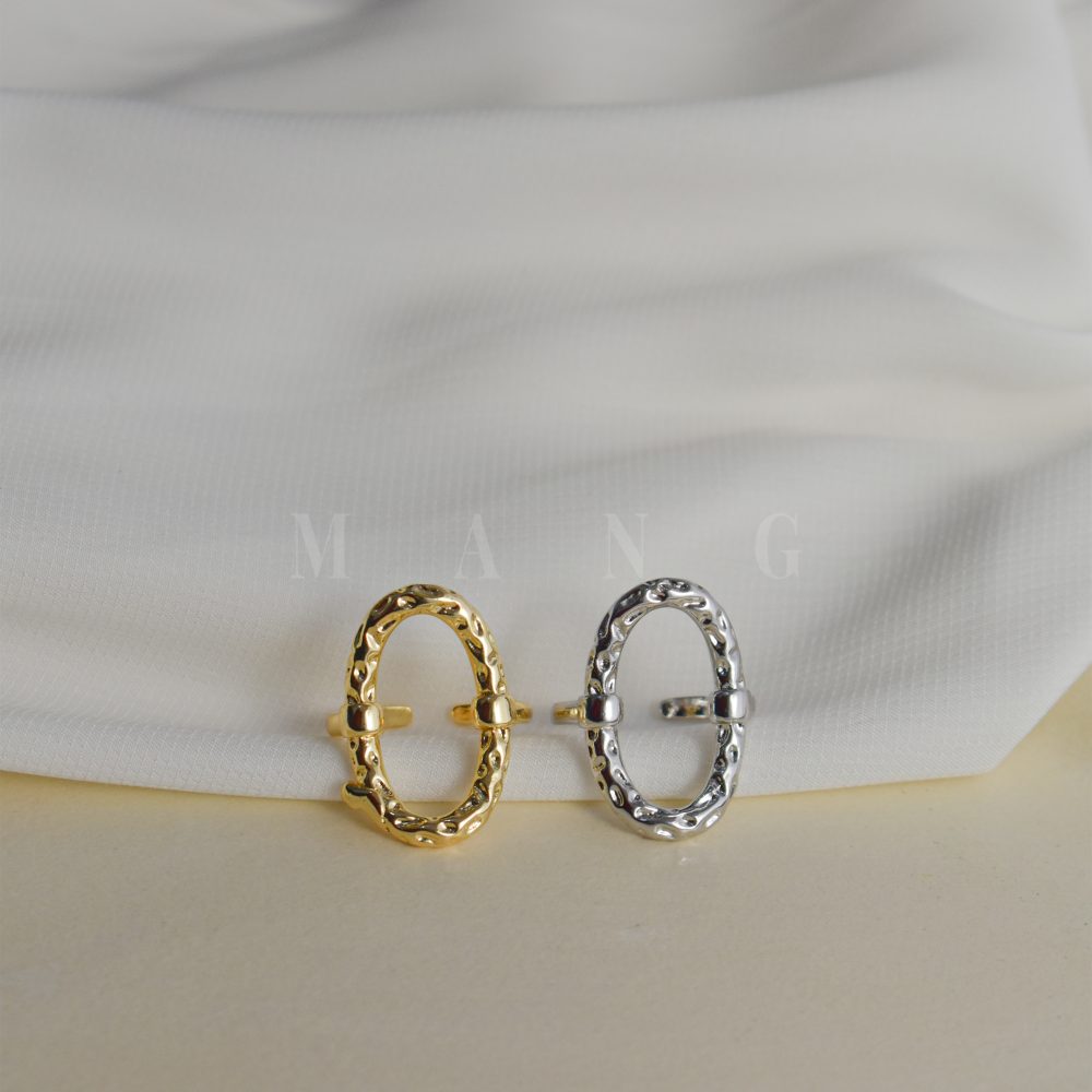 انگشتر بیضی توخالی