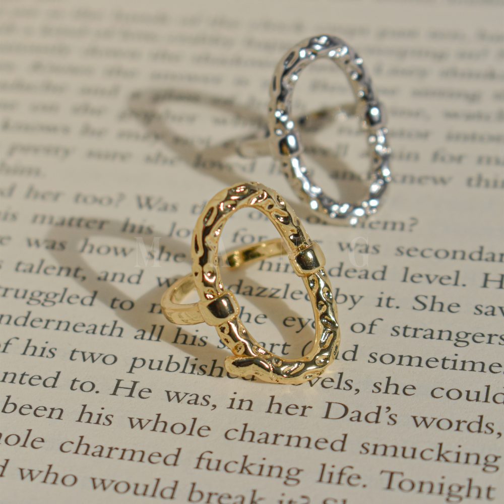 انگشتر بیضی توخالی